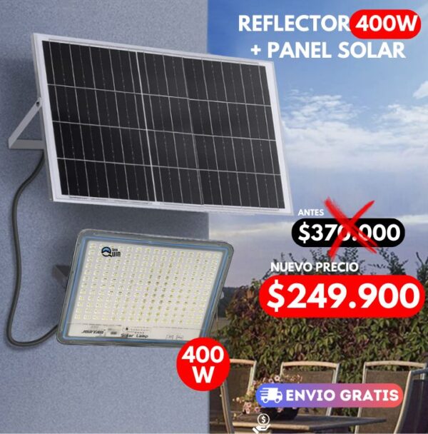 Reflector Solar LED 400W Lampara Profesional - Imagen 3