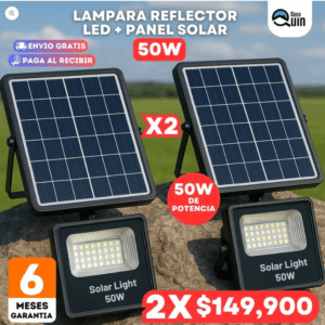Reflector LED Solar 50W x 2